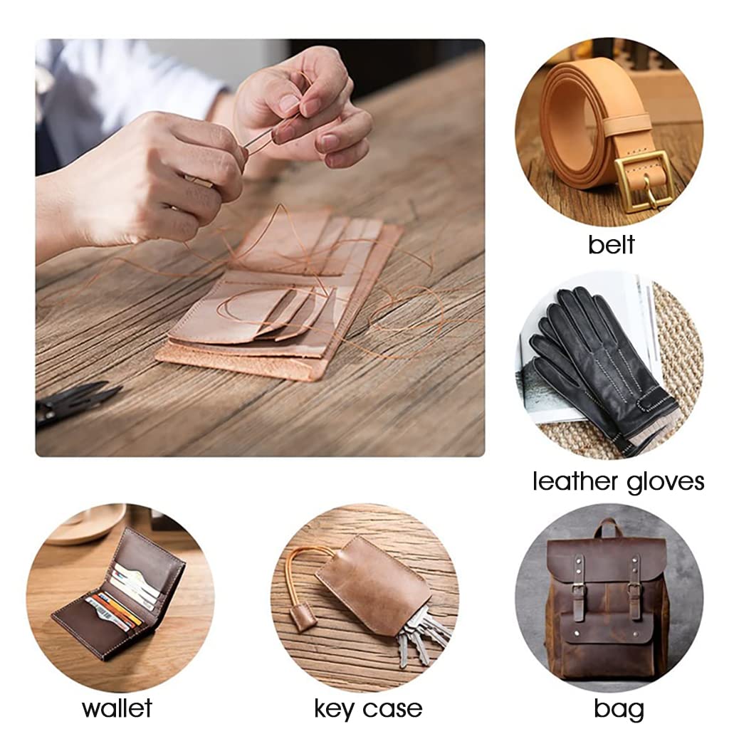 Supvox 16pcs Leather Sewing Tools, Upholstery Repair Kit with Sewing Thread, Large Eye Leather Sewing Needles, Awl, Leather Hand Sewing Needles, Leather Craft Tool Kit for Leather Repair, Stitching Supvox 16pcs Leather Sewing Tools, Upholstery Repair Kit with Sewing Thread, Large Eye Leather Sewing Needles, Awl, Leather Hand Sewing Needles, Leather Craft Tool Kit for Leather Repair, Stitching